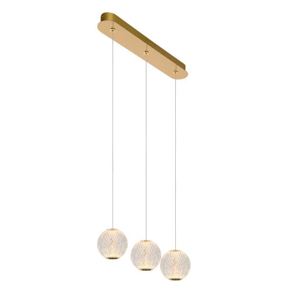 Lucide CINTRA - Pendant light - LED Dim. - 3x4,7W 2700K - Transparant - detail 4